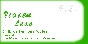 vivien less business card